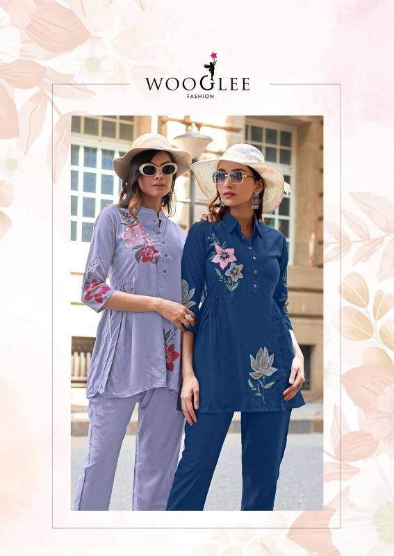 Wooglee tulip vol 3 cord set Kurti wholesalers in Chandni Chowk